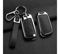 NINQ Coque de Clé de Voiture pour Audi Q7 2007-2013, Portable Voiture Clé Protection Étui Telécommande Clé Protecteur Accessoires,C-Blue