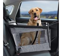NINQ Siège Auto pour Chien pour Mitsubishi Space Gear Space Runner Space Star Space Wagon, Universelle Durable Oxford Siège Auto Rehausseur Portable Pliable pour Chien,B-Grey