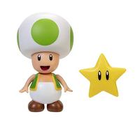 Nintendo 406794 Jakks Super Mario Toad Vert avec étoile Figurine 10 cm