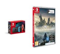Nintendo Console Switch (Modèle OLED) avec Manettes Joy-Con Bleu Néon/Rouge Néon + Hogwarts Legacy : L'Héritage de Poudlard - Edition Exclusive Amazon