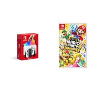 Nintendo Console Switch (modèle OLED) blanche & Super Mario Party Jamboree