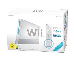 Nintendo Console Wii blanche + Jeux Wii Sports + Wii Sports Resort