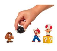 Jakks Pacific – Coffret diorama Mario classique – 5 figurines – Garçon à partir de 3 ans