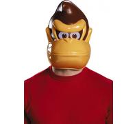 Nintendo Donkey Kong demi-masque pour adulte marron-beige-blanc