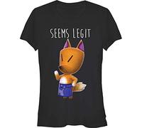 Nintendo Femme NNTD0608-60001004 Manches Courtes T-Shirt - Noir - Taille L