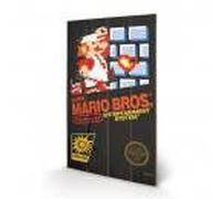 Nintendo - Impression Sur Bois 40x59 - Super Mario Bros Nes Cover