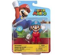 Nintendo - Jakks Super Mario - Figurine EIS-Mario avec Fleur de Glace - 10 cm multicouleur G