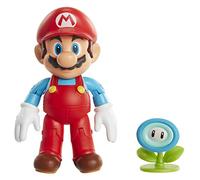Nintendo Jakks Super Mario - Mario de Glace avec Fleur de Glace - Figurine de 10 cm - Wave 23 406804
