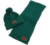 Nintendo Legend Of Zelda Mixte Legend Of Zelda Royal Crest Green Braid Bobble Beanie & Ribbed Scarf Gift Set Ensemble Bonnet, Écharpe Et Gant Not Applicable, Vert (Green Green), Taille unique