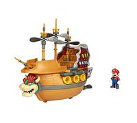 Nintendo - Licence Officielle - Super Mario - Grand Vaisseau Spatial de Bowser Interactif avec Sons Authentiques - Figurine Articulée Mario 6,5 cm Incluse - Jouet Enfant 3+ - Univers à Collectionner