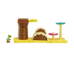 Nintendo Mario Bros Universe Micro Land Wave 1: Layer Cake Desert With Yoshi Playset, 3-Pack by Jakks Pacific