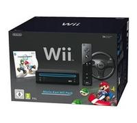 Nintendo - Mario Kart Wii Pack Noir [Wii] + Télécommande Wii Plus Noire [Wii] + Manette Nunchuk Noire [Wii]