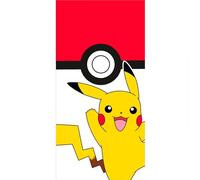 Serviette de bain en coton Pokemon Pikachu Pokeball