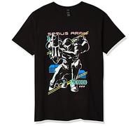 Nintendo Metroid Graphic Tees pour Homme Chemise, Noir // Samus Aran Neon, XL