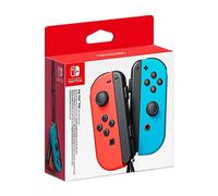 Nintendo Official Switch Paire de manettes Joy-Con - Rouge néon/bleu néon