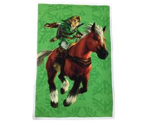 Nintendo Plaid Sherpa 100x150 Cm Zelda Link Epona