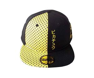 Nintendo Pokemon Block Pikachu Snapback Baseball Cap, Unisex, Black/Yellow (SB500130POK)