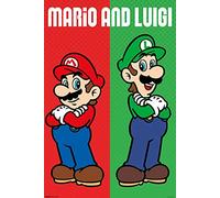 Nintendo Poster Super Mario Mario & Luigi (61cm x 91,5cm) + Un Poster Bora Bora en Cadeau!