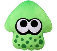 Nintendo Splatoon 2 Squid Coussin - Vert fluo - Peluche officielle San-Ei