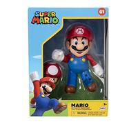Nintendo Super Mario 4" Figure - Mario with Red Mushroom
