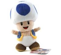 Nintendo - Super Mario All-Stars - Peluche officielle 20CM - Figurine Toad en bleu Bleu