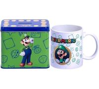 Nintendo Super Mario Bros Luigi mug + money box set