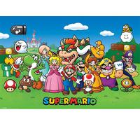 empireposter - Nintendo - Super Mario Bunch of Characters - Dimensions (cm), env. 91,5 x 61 cm - Poster Multicolore