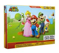 Nintendo Super Mario - Calendrier de l'Avent Super Mario avec 24 Surprises - 17 Figurines Articulées 6 Cm + 7 Accessoires - Jouet Enfant à Collectionner - Décors Dépliants - Cadeau pour Noel Dès 3 Ans