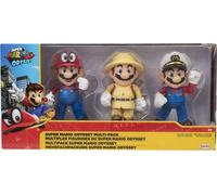 Nintendo Super Mario Lot de 3 figurines Mario Odyssey, 10 cm