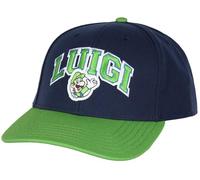 Nintendo Super Mario Luigi Broderie Design réglable Snapback Précurved Adulte Casquette OSFM, Luigi, Taille unique