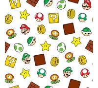Nintendo Super Mario Power Up Icons Red & Green Papier peint adhésif