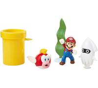 Nintendo Super Mario Set de 5 figurines Diorama sous-marin, 6,5 cm