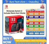 Nintendo Switch 2 Écran 7,9'' Poignée Joy-Con Console réglable audio améliorée comprend Mario Kart World NS2 Original Nintendo Switch 2 Standard Edition