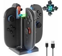 Nintendo Switch 2 Joy-Con Charger Station-4 Port Magnetic Charger with USB-C Power Dock LED Indicator-Nintendo Switch 2 Joycon Controller Accessory