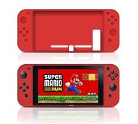 Nintendo Switch coque cover case, Nintendo Switch coque housse - Etui en TPU souple de haute qualité de style dépoli (rouge)