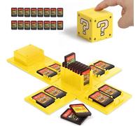 Nintendo Switch Game Card Case with 16 Slots (Yellow Question Pad)