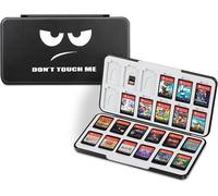 Nintendo Switch Game Card Storage Case-[Shock Resistant] Hard Shell Case with 24 Slots,Don't Touch