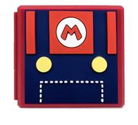 Nintendo Switch Games Case Storage - Super Mario Brothers Dungarees Design - Holds 12 Switch Game Cards & 12 Micro SD Cards - Micro SD Storage Case Games Case