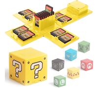 Nintendo Switch Games Storage Case-Holds up to 16 Games Protective Storage System Game Card Organizer Hard Case with 16 Slots (?Yellow)