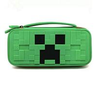 Nintendo Switch Green Minecraft Hard Shell and Rubber Protective Cover Travel Case - Nintendo Switch
