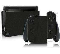 Nintendo Switch HAC-001 Sticker Film Set,Scratch Protection,Self-Adhesive Design,Perfect Fit,RX021,Glossy Black