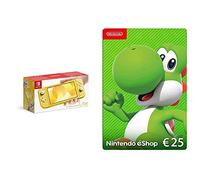 Nintendo Switch Lite, Standard, Jaune + Carte Nintendo eShop 25 EUR (Code de téléchargement)