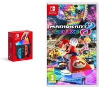 Nintendo Switch (modèle OLED) rouge néon/bleu néon