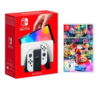 Nintendo Switch OLED Blanche + Mario Kart 8 Deluxe