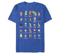 Nintendo T-shirt graphique Pixel Cast Super Mario Bros pour homme