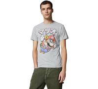 Nintendo - T-Shirt - Homme Gris Athletic Grey, Athletic Grey, XXL