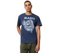 Nintendo T-Shirt So Mario pour Homme, Bruyère Marine de qualité, XL