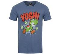 Nintendo T-Shirt Super Mario Yoshi Homme Bleu - Taille M Bleu G