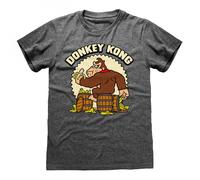 Nintendo - T-Shirt Unisexe Chiné Foncé Donkey Kong - M