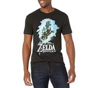 Nintendo Zelda Breath of The Wild Link Epona Posing T-Shirt, Noir, L Homme